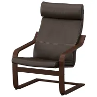 Кресло Ikea Poang/Glose Brown Тёмно-коричневый