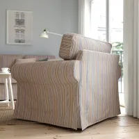 Fotoliu Ikea Ektorp/Karlshov Blue Beige photo 3