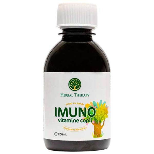Sirop Herbal Therapy IMUNO Vitamine Copii Volum (litri) - 0.2l photo 1 Sirop Herbal Therapy IMUNO Vitamine Copii Volum (litri) - 0.2l photo 1