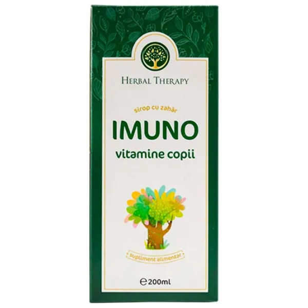 Sirop Herbal Therapy IMUNO Vitamine Copii Volum (litri) - 0.2l photo 4 Sirop Herbal Therapy IMUNO Vitamine Copii Volum (litri) - 0.2l photo 4