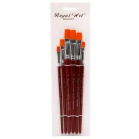 Set de pensule Royal Art RA-3869 Dark Red / 6