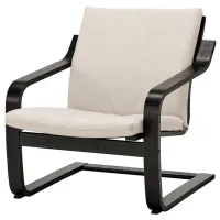 Fotoliu Ikea Poang/Katorp Black Beige