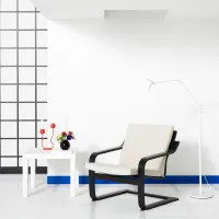 Fotoliu Ikea Poang/Katorp Black Beige photo 4