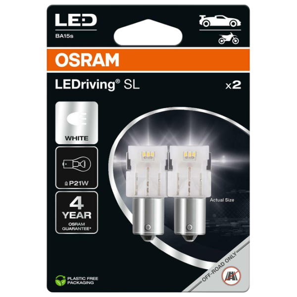 Автомобильная лампа Osram 7506DWP-2BL светодиодная / P21W / BA15s / 1.9 Вт /  photo 1 Автомобильная лампа Osram 7506DWP-2BL светодиодная / P21W / BA15s / 1.9 Вт /  photo 1