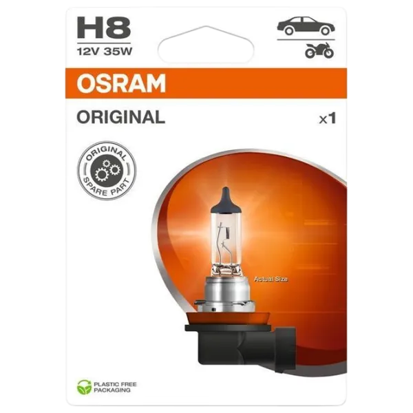 Автомобильная лампа Osram 64212-1BL Галоген / H8 / PGJ19-1 / 35 Вт /  photo 1 Автомобильная лампа Osram 64212-1BL Галоген / H8 / PGJ19-1 / 35 Вт /  photo 1