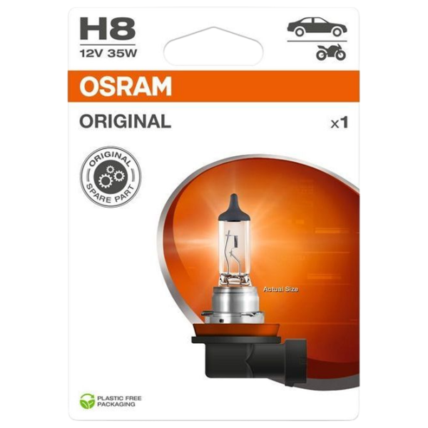 Автомобильная лампа Osram 64212-1BL Галоген / H8 / PGJ19-1 / 35 Вт /  photo 1 Автомобильная лампа Osram 64212-1BL Галоген / H8 / PGJ19-1 / 35 Вт /  photo 1