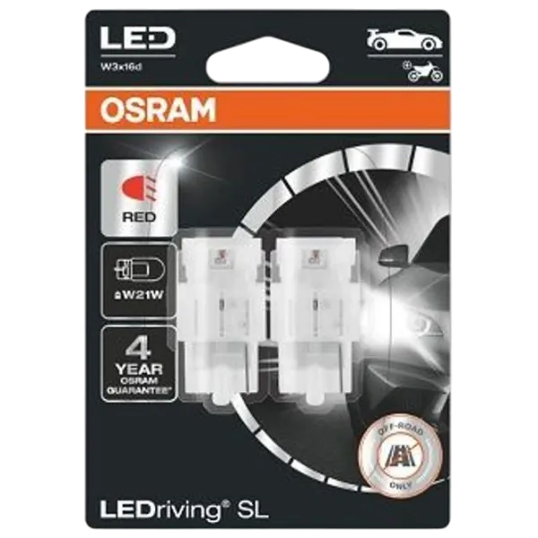 Автомобильная лампа Osram 7505DRP-2BL светодиодная / W21W / W3x16d / 1.4 Вт /  photo 1 Автомобильная лампа Osram 7505DRP-2BL светодиодная / W21W / W3x16d / 1.4 Вт /  photo 1
