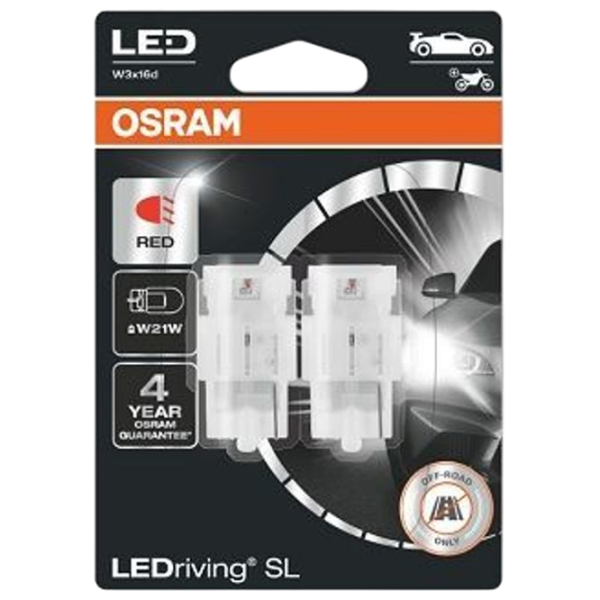 Автомобильная лампа Osram 7505DRP-2BL светодиодная / W21W / W3x16d / 1.4 Вт /  photo 1 Автомобильная лампа Osram 7505DRP-2BL светодиодная / W21W / W3x16d / 1.4 Вт /  photo 1