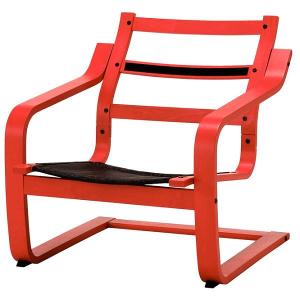 Fotoliu Ikea Poang/Vissle Red Black photo 2 Fotoliu Ikea Poang/Vissle Red Black photo 2