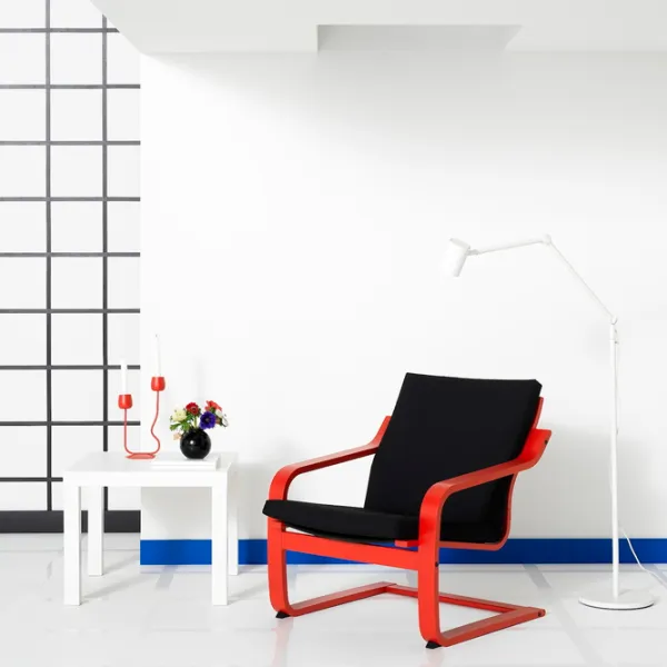 Fotoliu Ikea Poang/Vissle Red Black photo 3 Fotoliu Ikea Poang/Vissle Red Black photo 3