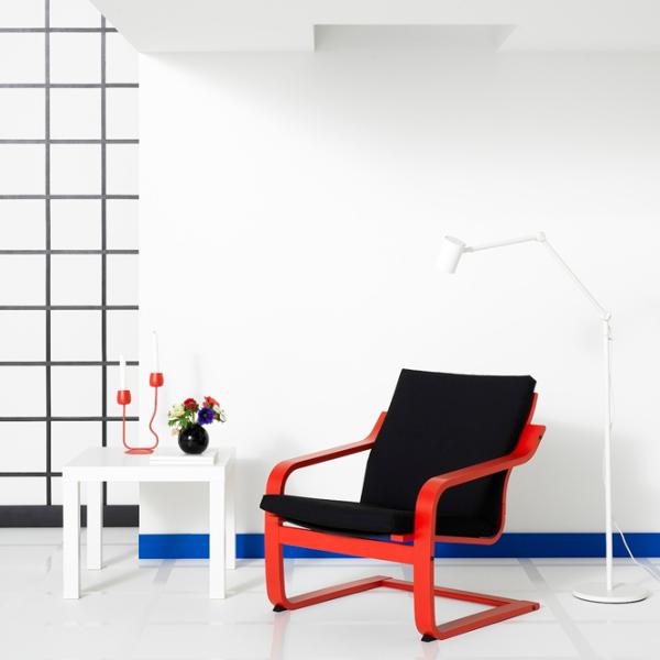 Fotoliu Ikea Poang/Vissle Red Black photo 3 Fotoliu Ikea Poang/Vissle Red Black photo 3