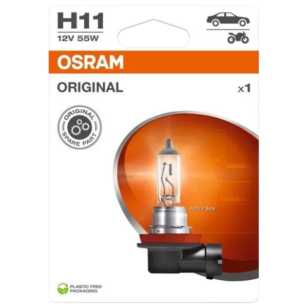 Автомобильная лампа Osram 64211-1BL Галоген / H11 / PGJ19-2 / 55 Вт /  photo 2 Автомобильная лампа Osram 64211-1BL Галоген / H11 / PGJ19-2 / 55 Вт /  photo 2