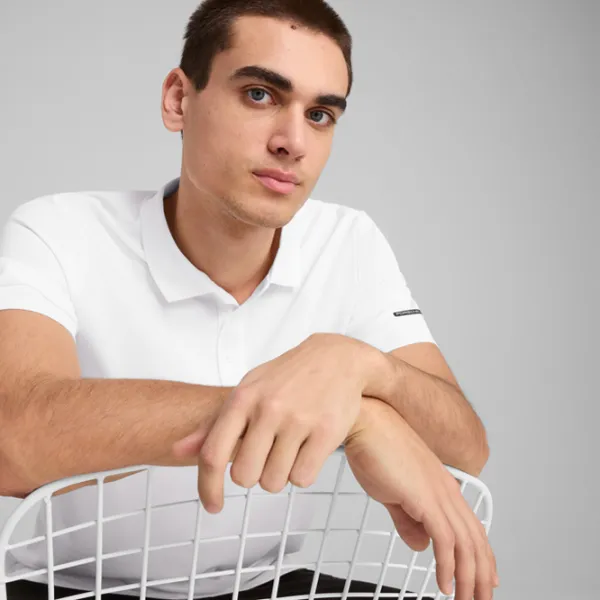 Tricou polo pentru bărbați Puma M Porsche White photo 5