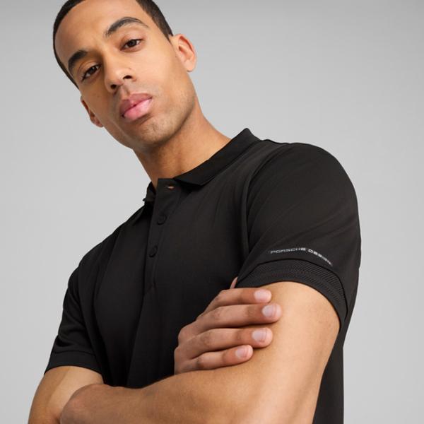 Tricou polo pentru bărbați Puma M Porsche Black photo 5 Tricou polo pentru bărbați Puma M Porsche Black photo 5
