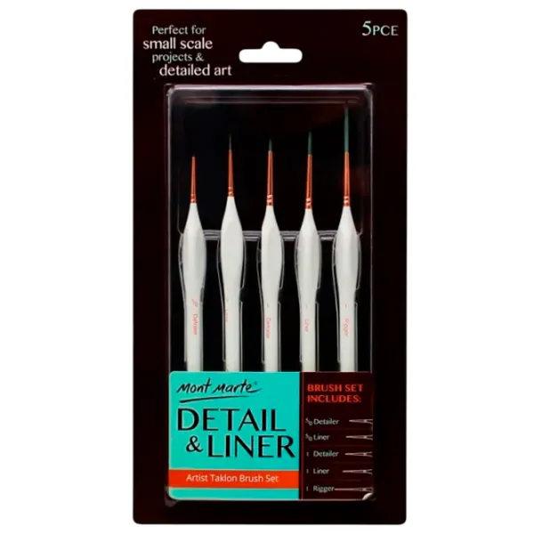 Set de pensule Mont Marte BMHS0034 White / 5 photo 1 Set de pensule Mont Marte BMHS0034 White / 5 photo 1
