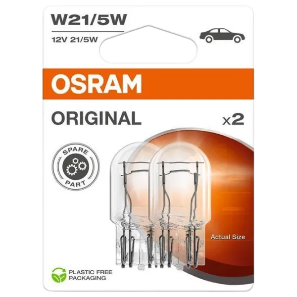 Автомобильная лампа Osram 7515-2BL Накал / W21/5W / W3x16q / 21 - 5 Вт /  photo 1 Автомобильная лампа Osram 7515-2BL Накал / W21/5W / W3x16q / 21 - 5 Вт /  photo 1