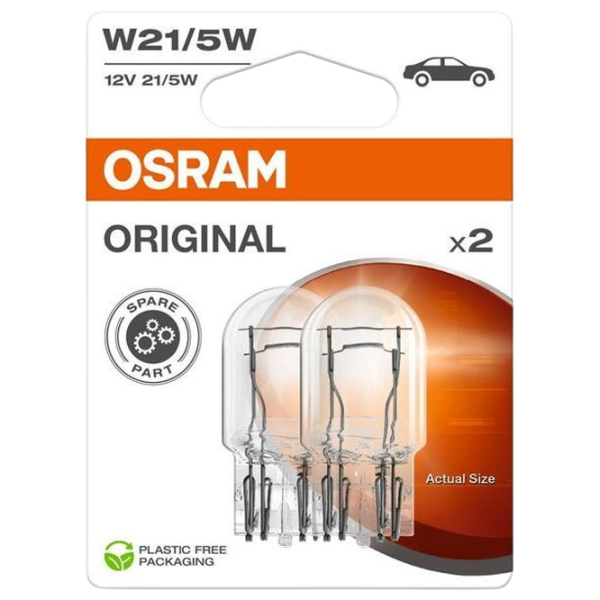 Автомобильная лампа Osram 7515-2BL Накал / W21/5W / W3x16q / 21 - 5 Вт /  photo 1 Автомобильная лампа Osram 7515-2BL Накал / W21/5W / W3x16q / 21 - 5 Вт /  photo 1