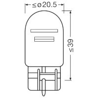 Автомобильная лампа Osram 7515-2BL Накал / W21/5W / W3x16q / 21 - 5 Вт / photo 3