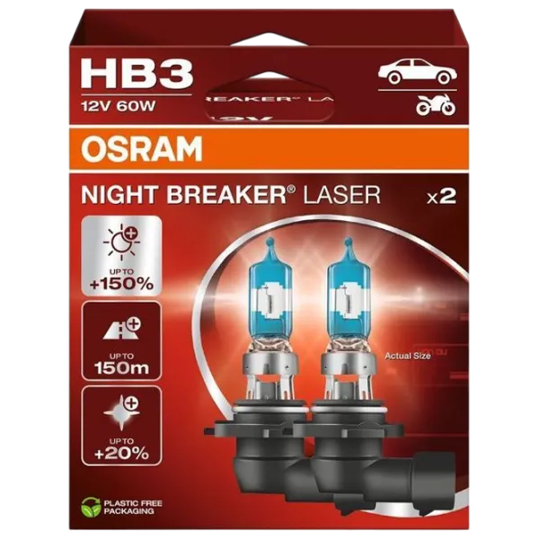 Автомобильная лампа Osram 9005NL-2HB Галоген / 9005 / P20d / 60 Вт /  photo 1 Автомобильная лампа Osram 9005NL-2HB Галоген / 9005 / P20d / 60 Вт /  photo 1