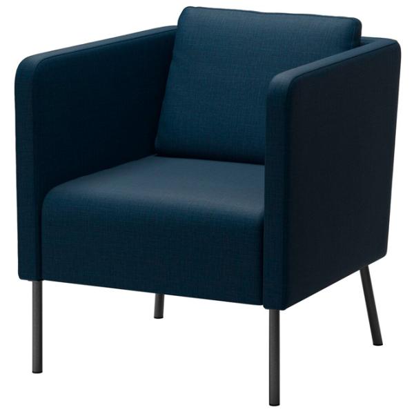 Кресло Ikea Skiftebo Черный Тёмно синий photo 1 Кресло Ikea Skiftebo Черный Тёмно синий photo 1