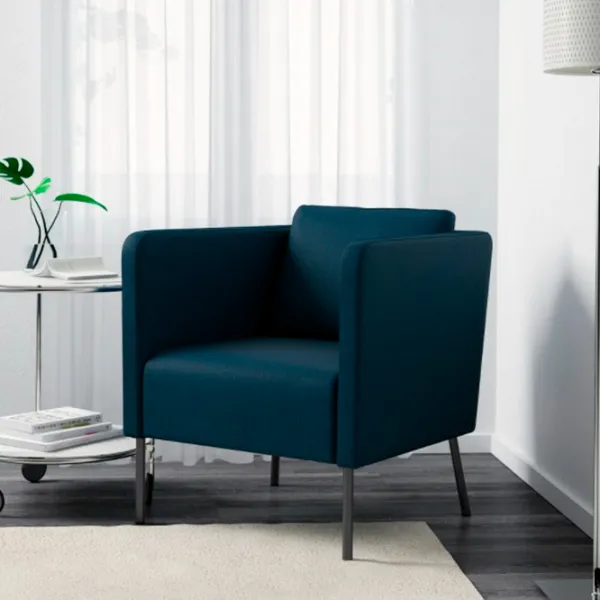 Кресло Ikea Skiftebo Черный Тёмно синий photo 3 Кресло Ikea Skiftebo Черный Тёмно синий photo 3