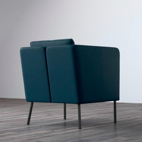 Кресло Ikea Skiftebo Черный Тёмно синий photo 4 Кресло Ikea Skiftebo Черный Тёмно синий photo 4