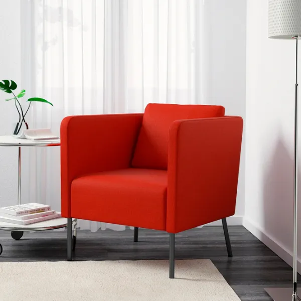 Fotoliu Ikea Skiftebo Black Red photo 3