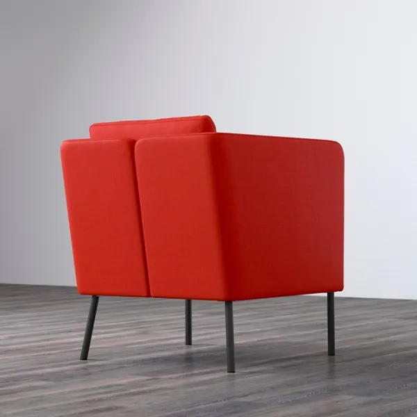 Fotoliu Ikea Skiftebo Black Red photo 4