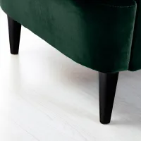 Кресло Ikea Strandmon/Djuparp Черный Тёмно-зелёный photo 5