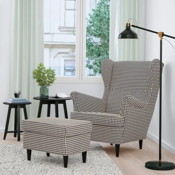 Кресло Ikea Strandmon Черный Черный photo 3 Кресло Ikea Strandmon Черный Черный photo 3