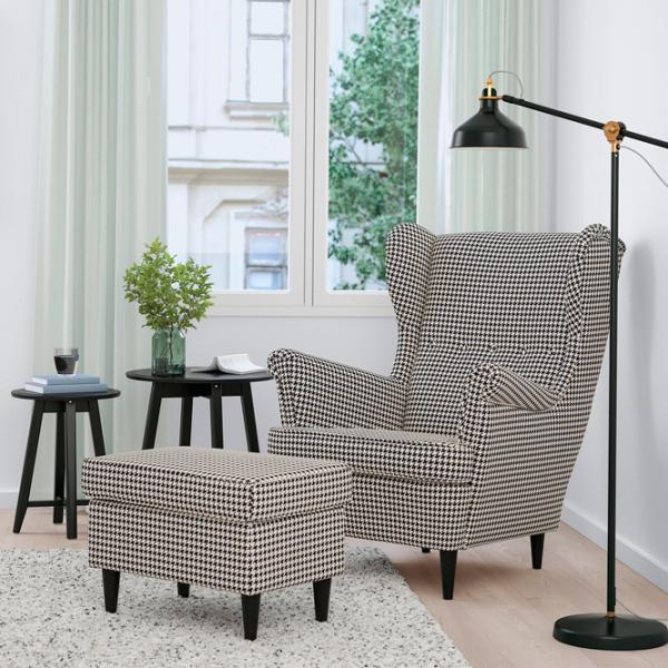 Кресло Ikea Strandmon Черный Черный photo 3 Кресло Ikea Strandmon Черный Черный photo 3