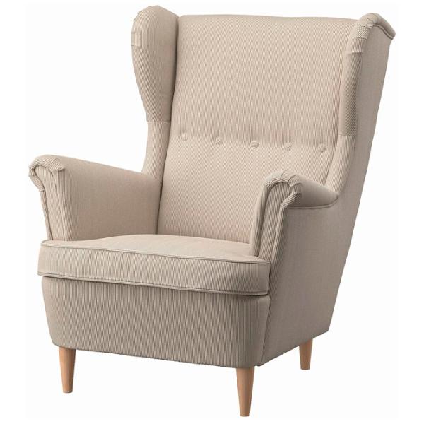 Кресло Ikea Strandmon Beige Бежевый photo 1 Кресло Ikea Strandmon Beige Бежевый photo 1