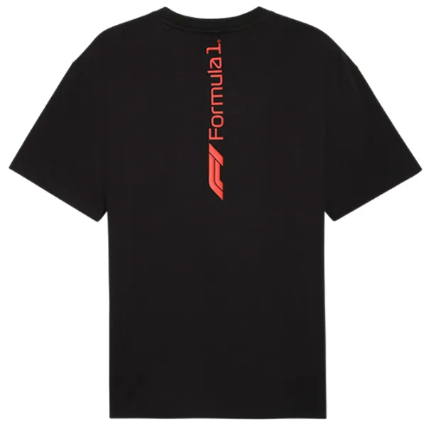 Tricou pentru bărbați Puma F1 Ess+ Relaxed Graphic 100% bumbac / Black photo 3