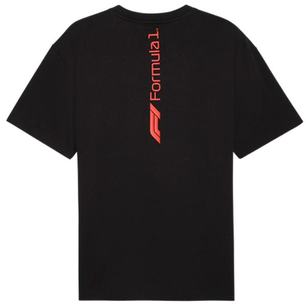 Tricou pentru bărbați Puma F1 Ess+ Relaxed Graphic 100% bumbac / Black photo 3
