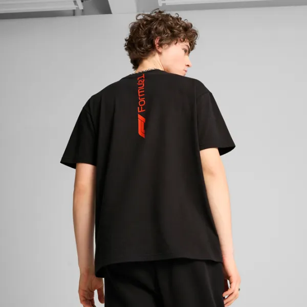 Tricou pentru bărbați Puma F1 Ess+ Relaxed Graphic 100% bumbac / Black photo 4