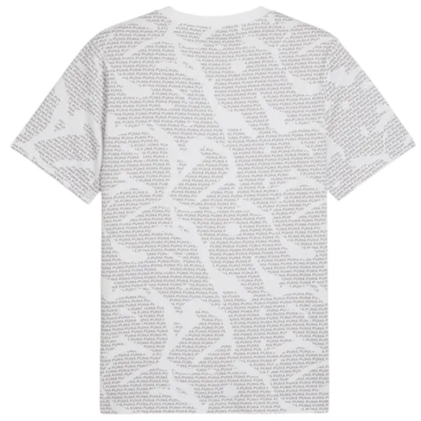 Tricou pentru bărbați Puma Ess Logo Lab All-Over Print 100% bumbac / Gray photo 2