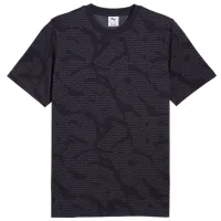 Tricou pentru bărbați Puma Ess Logo Lab All-Over Print 100% bumbac / Navy