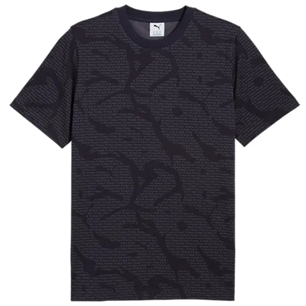 Tricou pentru bărbați Puma Ess Logo Lab All-Over Print 100% bumbac / Navy photo 1