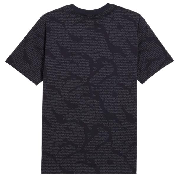Tricou pentru bărbați Puma Ess Logo Lab All-Over Print 100% bumbac / Navy photo 2