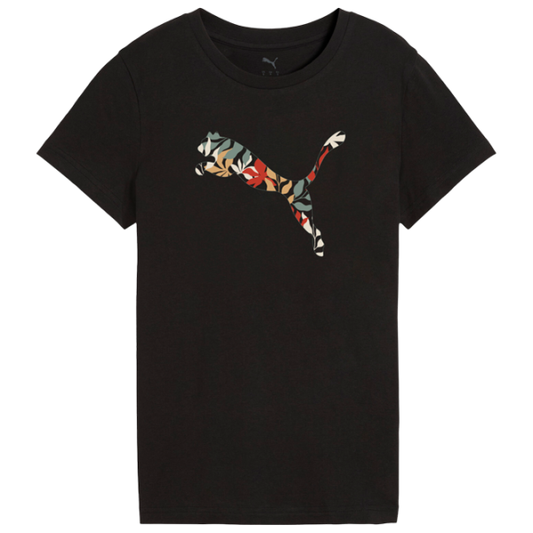 Футболка для женщин Puma Graphics Floral Logo 25% переработанный хлопок / Черный photo 1