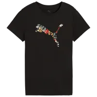 Tricou pentru femei Puma Graphics Floral Logo 25% bumbac reciclat / Black