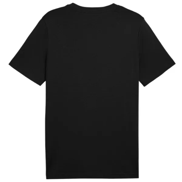 Tricou pentru bărbați Puma Ess 2 Color Small No. 1 Logo Tee 100% bumbac / Black photo 2