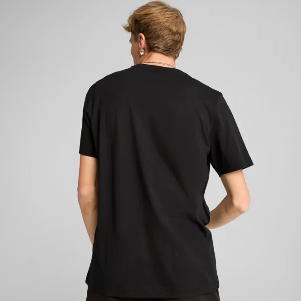 Футболка для мужчин Puma Ess 2 Color Small No. 1 Logo Tee 100% хлопок / Черный photo 4