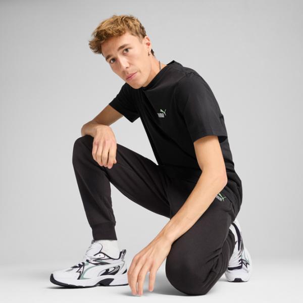 Футболка для мужчин Puma Ess 2 Color Small No. 1 Logo Tee 100% хлопок / Черный photo 5