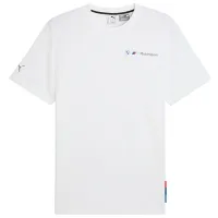 Tricou pentru bărbați Puma BMW Motorsport Jacquard 100% bumbac / White