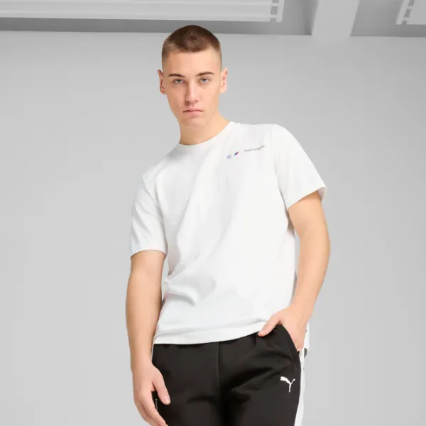Футболка для мужчин Puma BMW Motorsport Jacquard 100% хлопок / Белый photo 3 Футболка для мужчин Puma BMW Motorsport Jacquard 100% хлопок / Белый photo 3