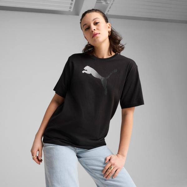 Tricou pentru femei Puma Her Graphic 25% bumbac reciclat / Black photo 4