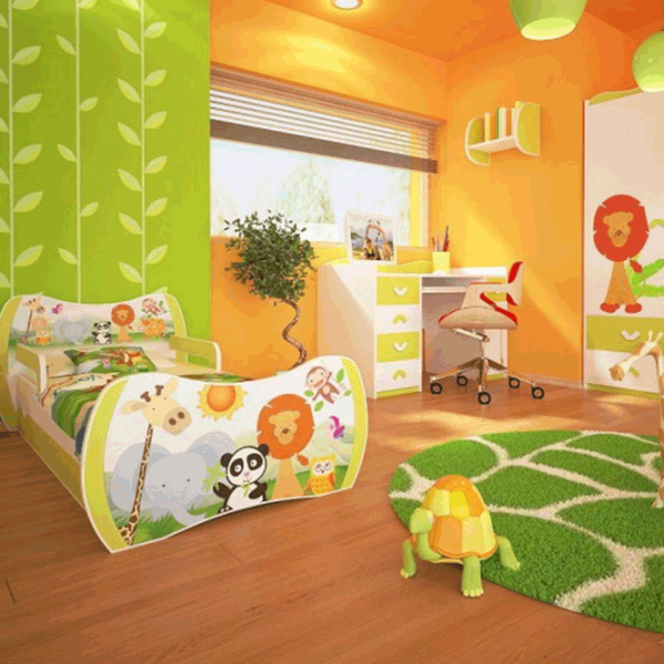 Set de mobilă pentru copii Happy Babies Dream 48 White Green / unisex photo 1 Set de mobilă pentru copii Happy Babies Dream 48 White Green / unisex photo 1