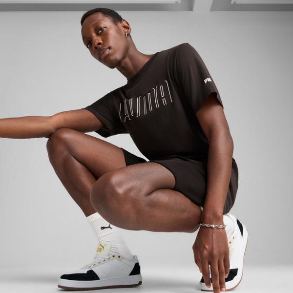 Футболка для мужчин Puma Sport Graphic 100% хлопок / Черный photo 3