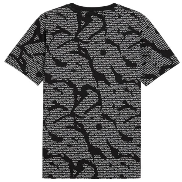 Футболка для мужчин Puma Ess Logo Lab All-Over Print 100% хлопок / Gray Black photo 2